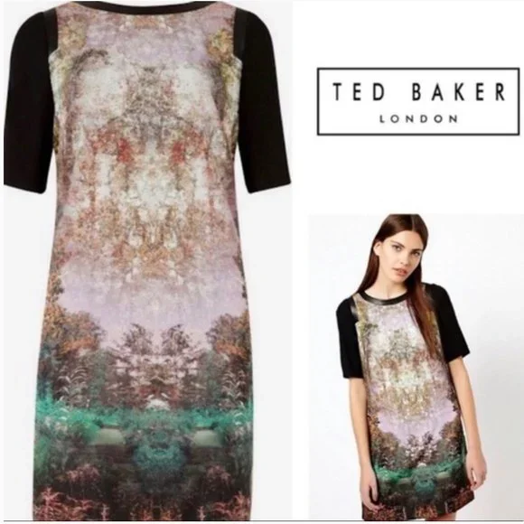 Ted Baker Atheena Magic Mystery Woods Dress size 1 nwot - Picture 2 of 7